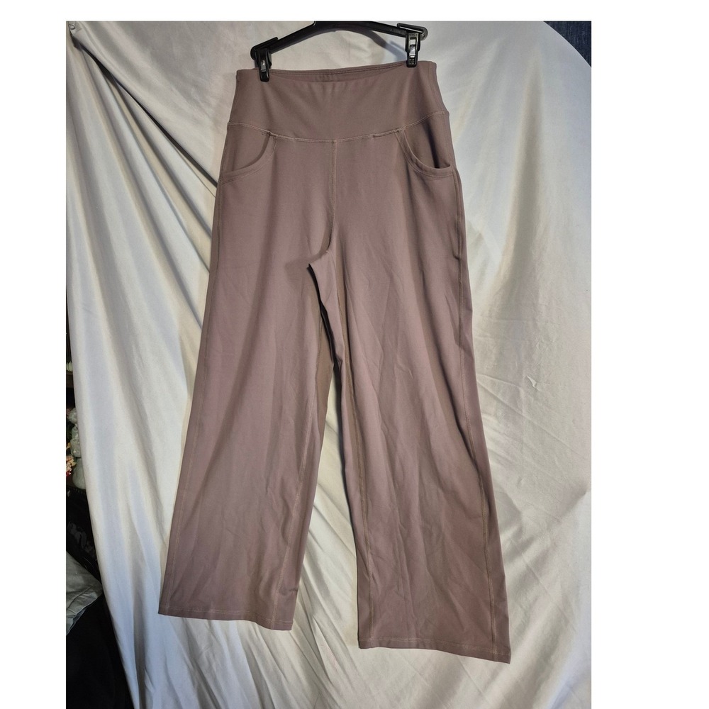 PROMOVER Wide Leg Yoga Pants Lounge Trousers With Pockets Womens Medium